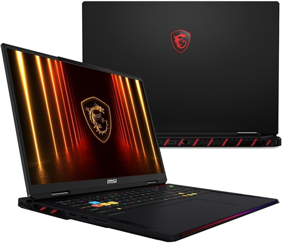 EXCaliberPC 2025 MSI Raider 18 HX AI Gaming Laptop with Intel Ultra 9 