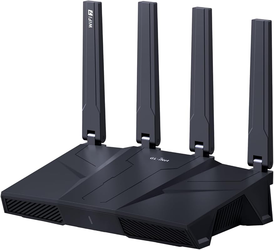 GL.iNet GL-BE9300 Tri-Band Wi-Fi 7 Router with 6GHz, 5x2.5G Ports, VPN