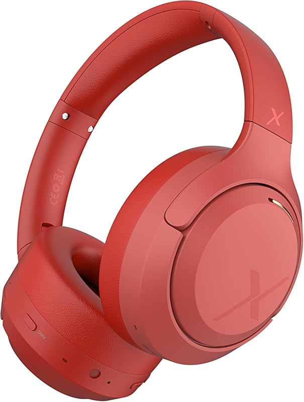 Riwbox Hybrid ANC Headphones with 60H Wireless Bluetooth Over-Ear, Hi-