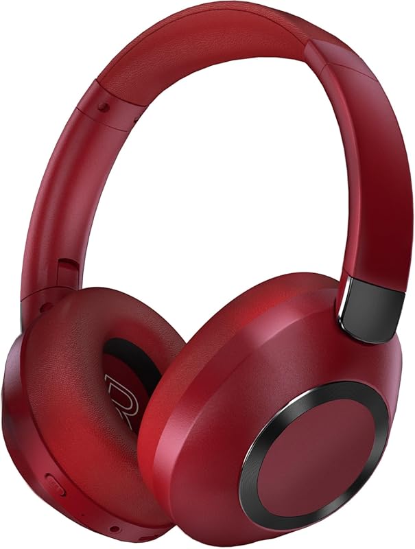 Wireless Bluetooth ANC Headphones with 100H Playtime, Over-Ear Design,