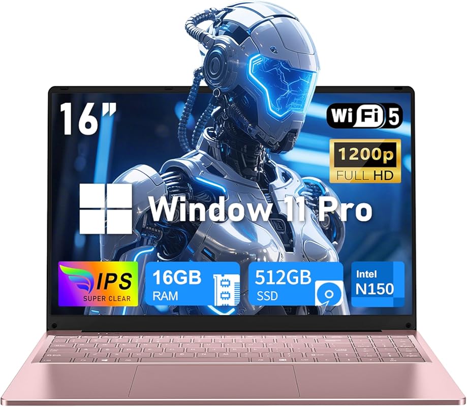 2026 16-inch Gaming Laptop with Windows 11 Pro, Office 365, 16GB RAM,