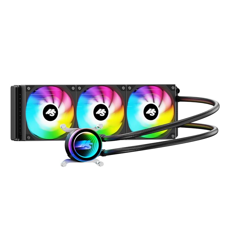 Minorsonic 360mm AIO CPU Cooler with High-Speed Ceramic Bearing Pump,
