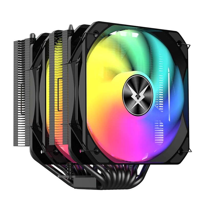RUIX GT820 dual-tower CPU air cooler with 8 heat pipes and 130mm PWM f