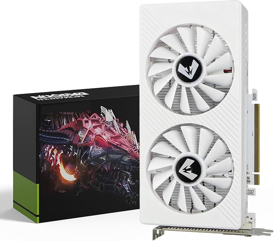 MOUGOL Radeon RX 580 8GB GDDR5 GPU Dual Fans DP HDMI DVI PCIe 3.0 x16