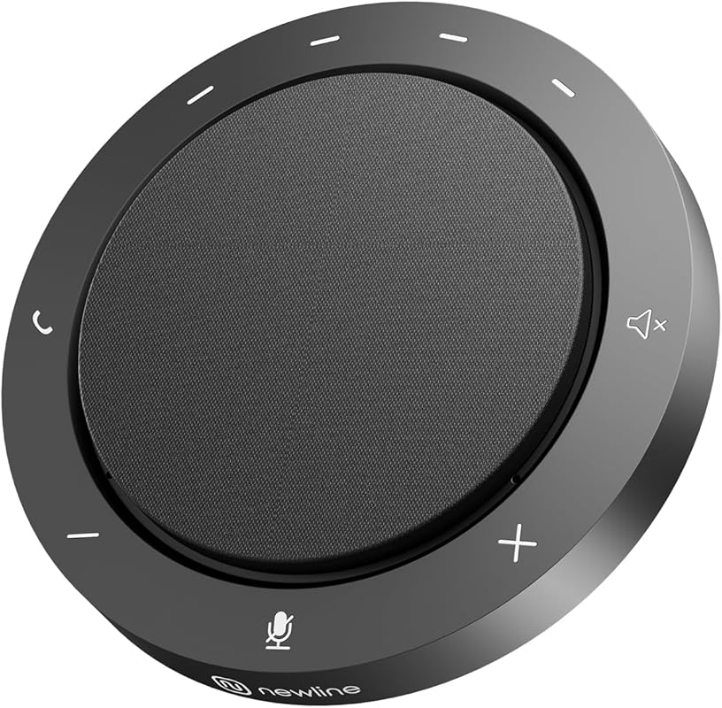 Conference Speaker and Microphone - Dual AI Mics 360° Voice Pickup, 10