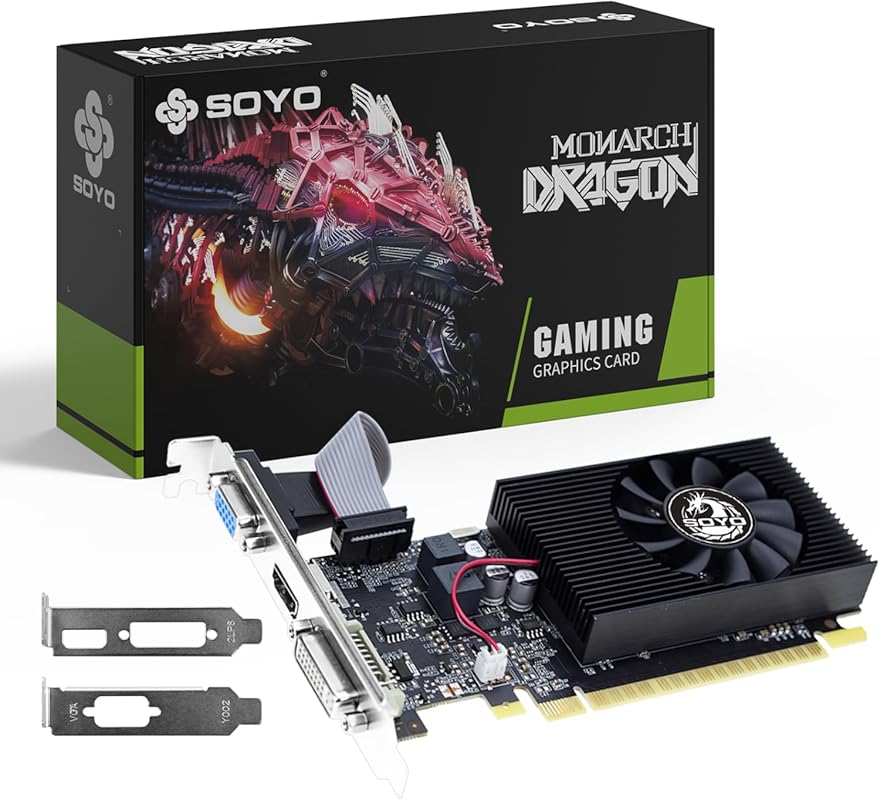SOYO GT 730 4GB DDR3 128-bit Low Profile Graphics Card with HDMI VGA D