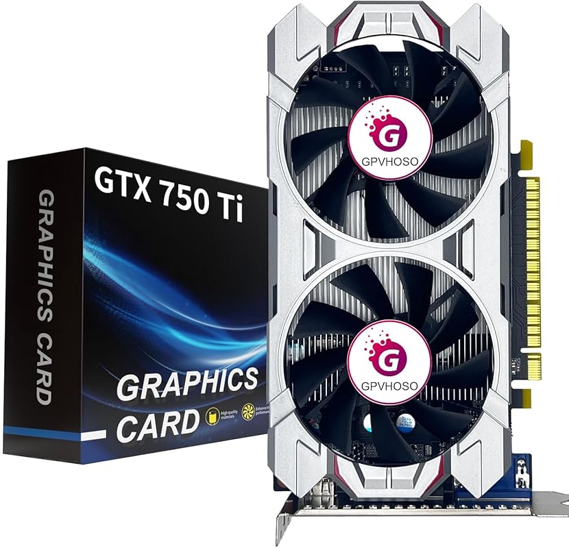 GTX 750 Ti 4GB GDDR5 Graphics Card – Dual Fan, DirectX 12, PCIe 3.0 x1