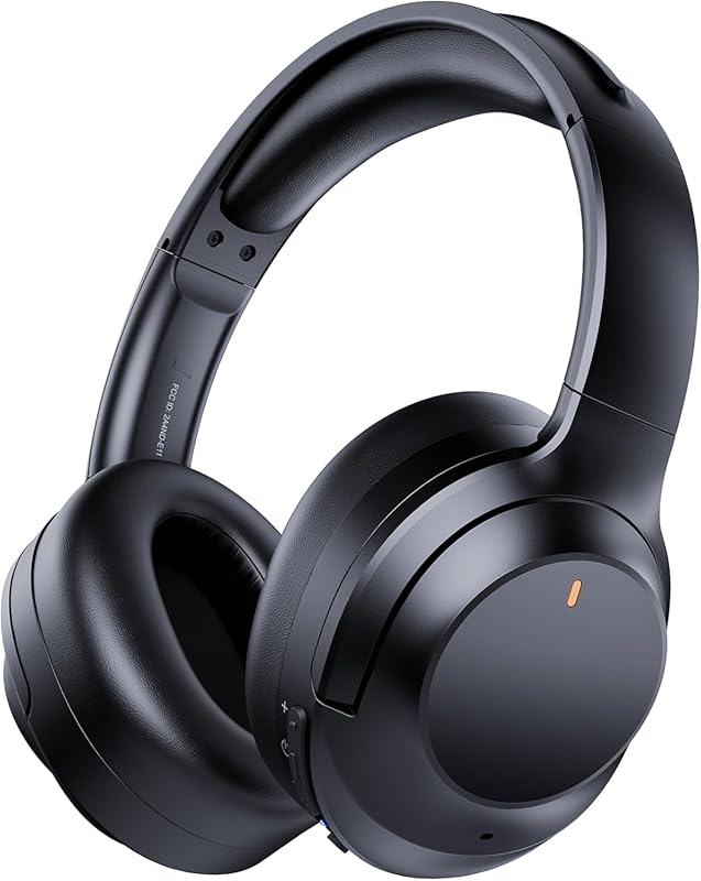 Upgraded Hybrid ANC Over-Ear Headphones: HD Sound, Big Bass, Enhanced
