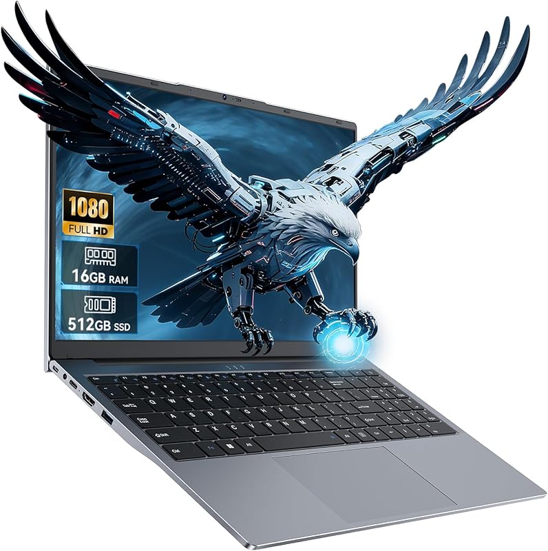 15.6-Inch FHD Laptop Intel Dual-Core M3-8100Y, 16GB RAM, 512GB SSD, Ul