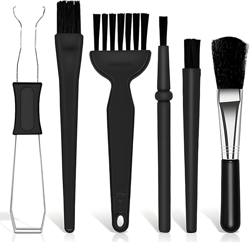 6-Piece Keyboard Brush Cleaner Kit - Includes Keycap Puller, Switch Pu