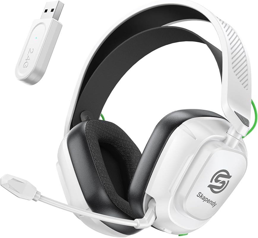 Wireless Gaming Headset with 2.4GHz Low-Latency Audio, Noise Canceling
