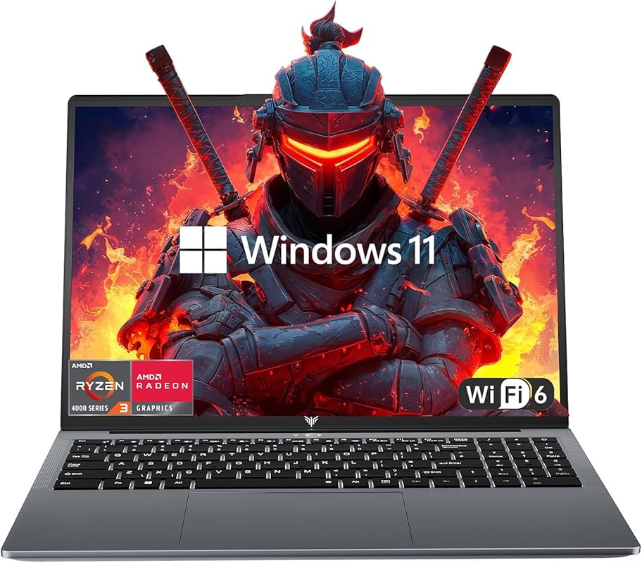 AMD Ryzen 4300U Gaming Laptop 16-inch FHD 16GB DDR4 512GB SSD Windows