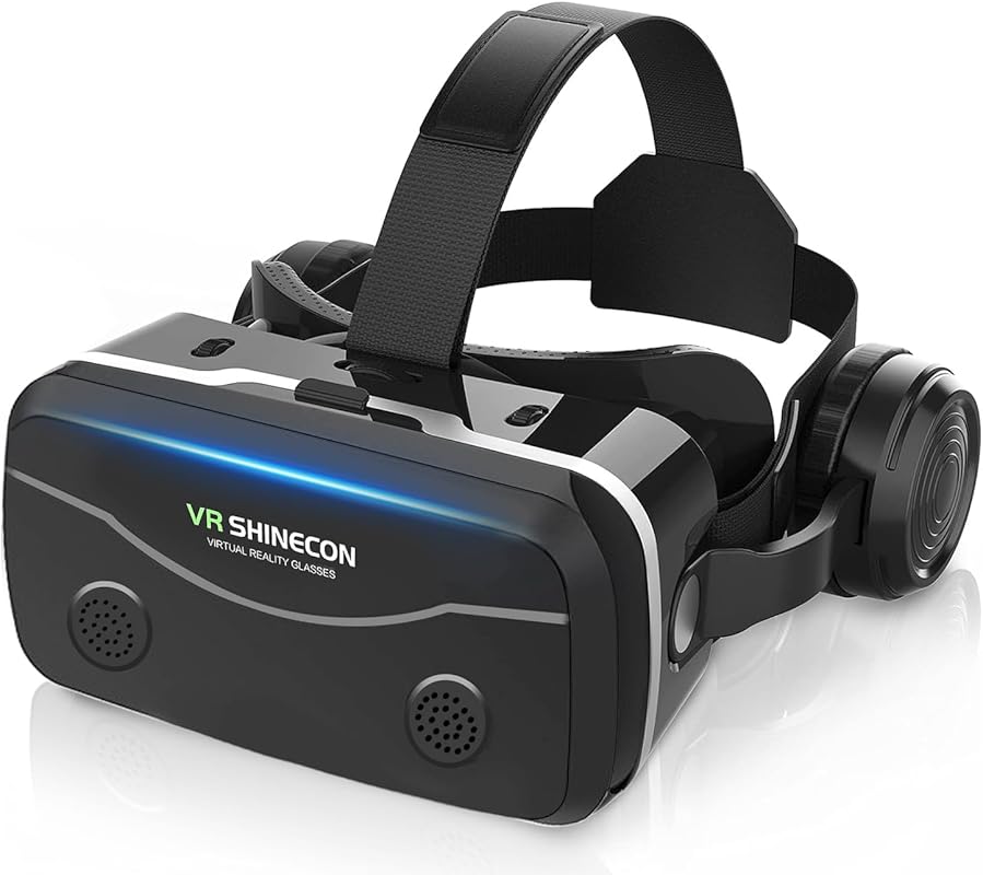 All-in-One Smartphone VR Headset: Hi-Fi Headphones, 120° FOV, Aspheric