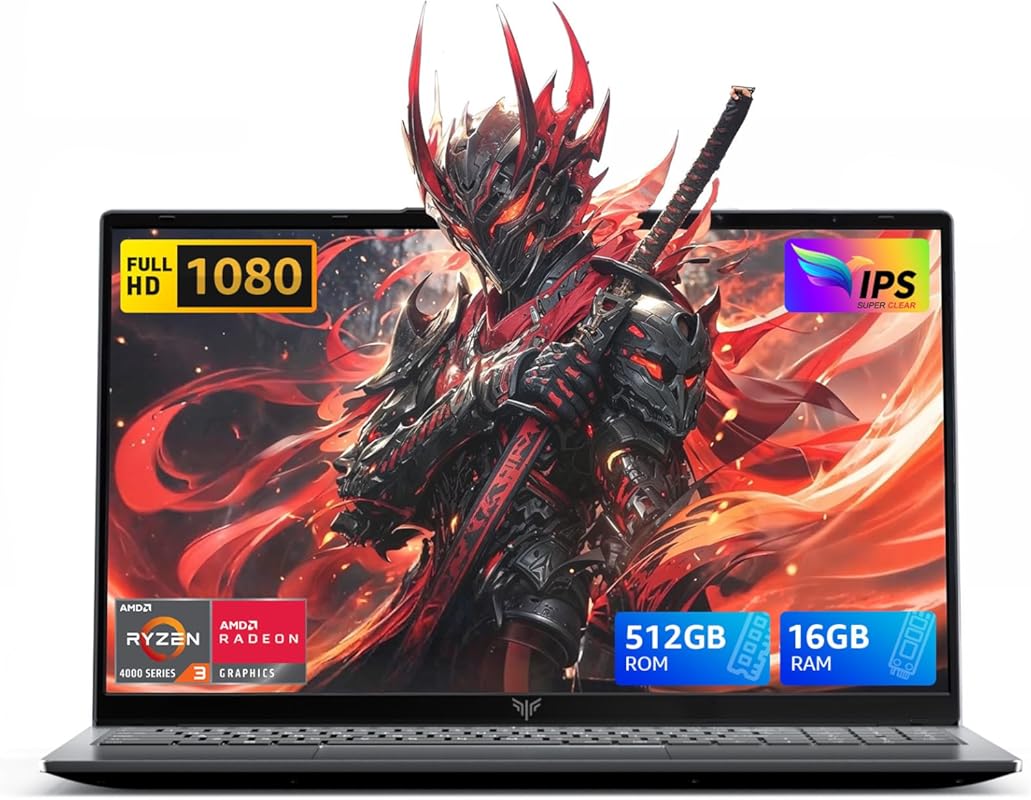 2026 15.6-inch Laptop AMD Ryzen 4300U 3.7GHz 16GB DDR4 512GB SSD Windo