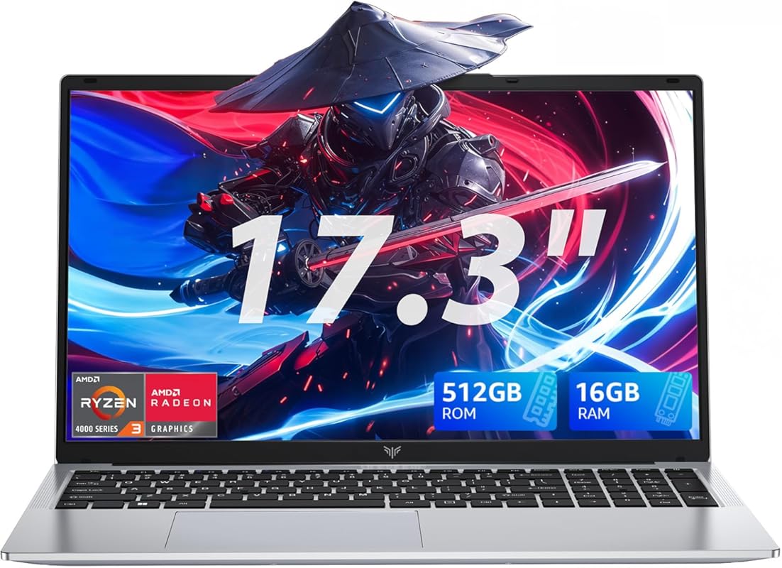 17.3-inch Gaming Laptop AMD Ryzen 4300U 3.7GHz 16GB DDR4 512GB SSD Web