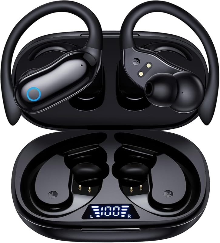 GNMN ANC Wireless Earbuds feature 96H battery, dual display, stereo ba
