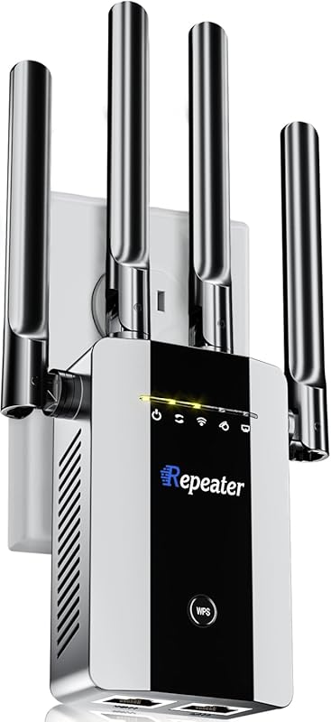 2026 WiFi Extender Booster: 15715 Sq.Ft, 15X Faster Mesh Wi-Fi, 5 Work