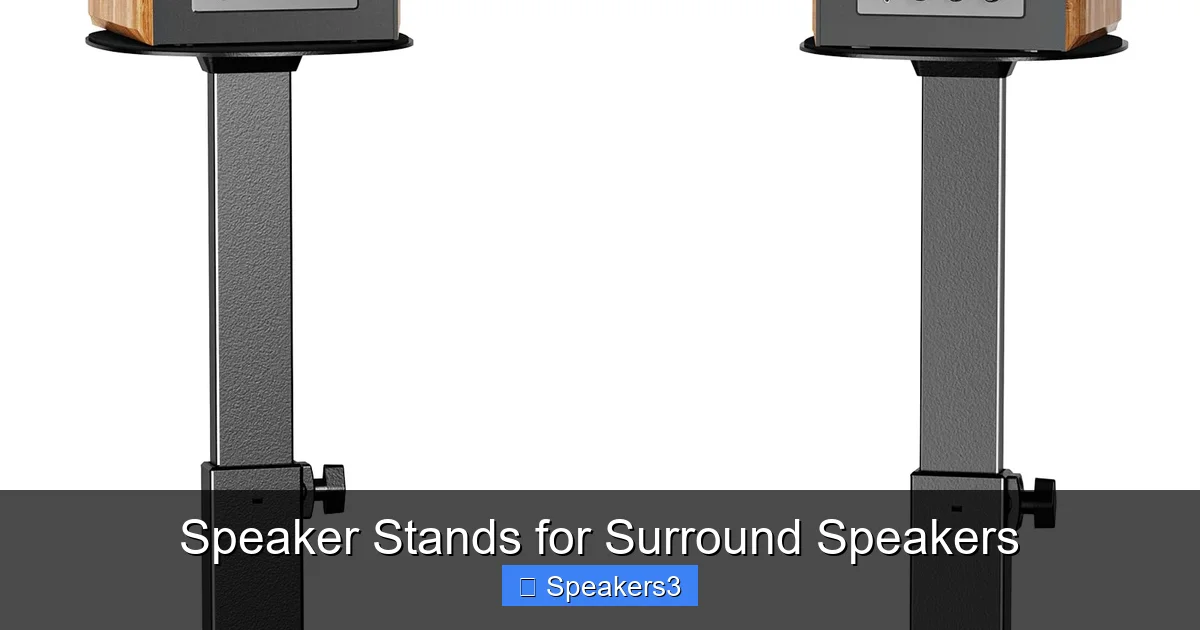 Speaker Stands for Surround Speakers