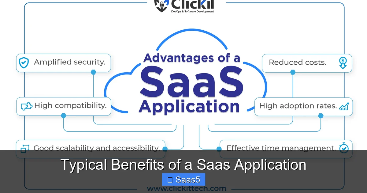 Typical Benefits of a Saas Application