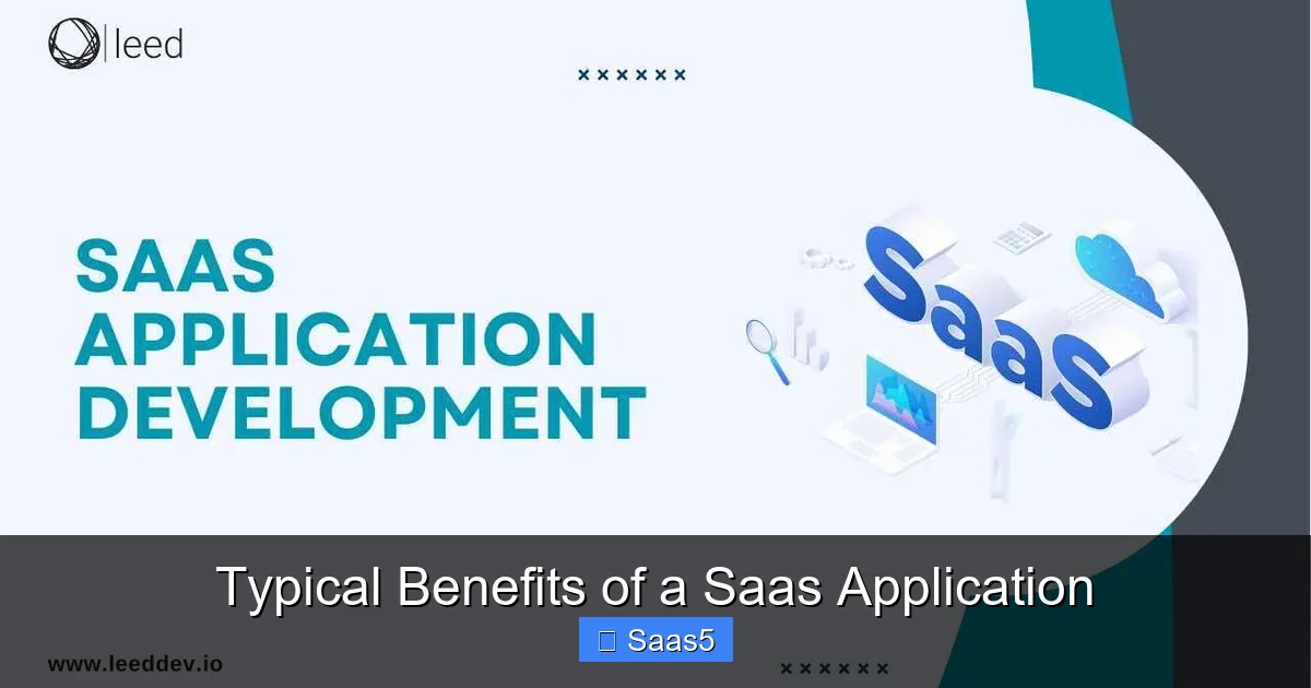 Typical Benefits of a Saas Application