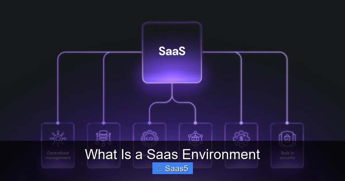 What Is a Saas Environment