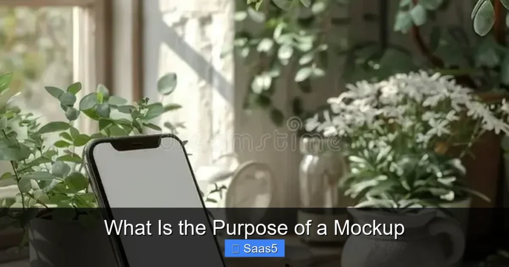 What Is the Purpose of a Mockup