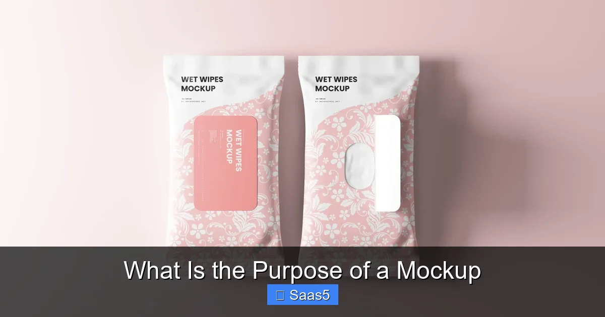 What Is the Purpose of a Mockup