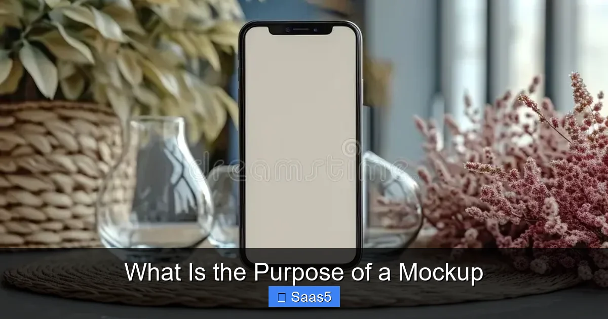 What Is the Purpose of a Mockup