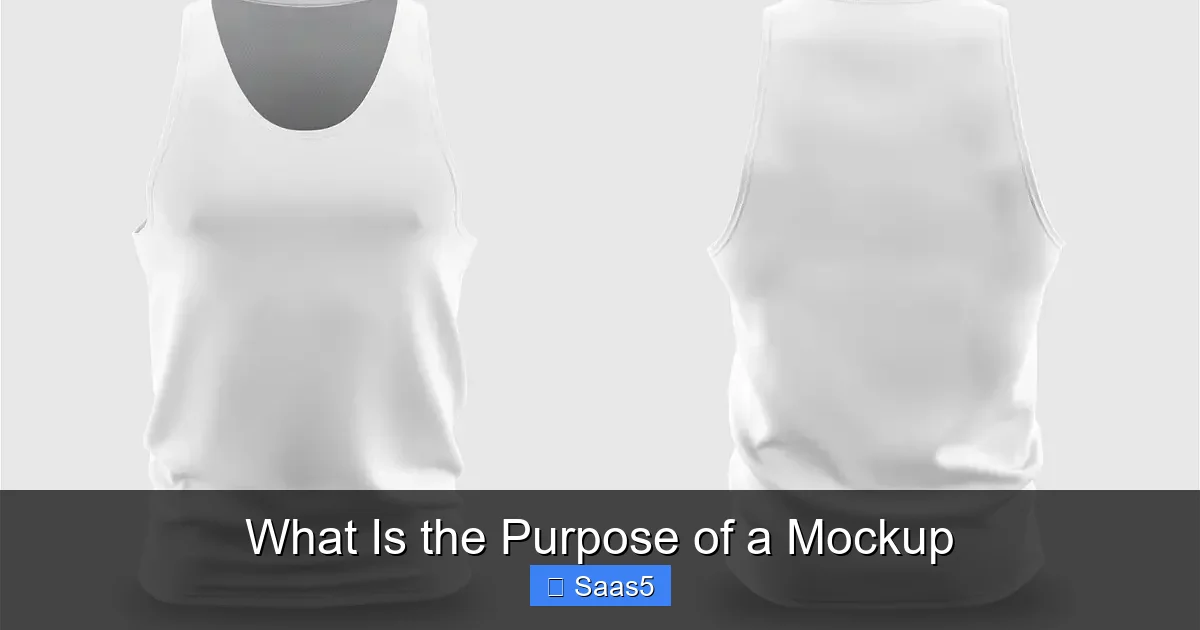 What Is the Purpose of a Mockup