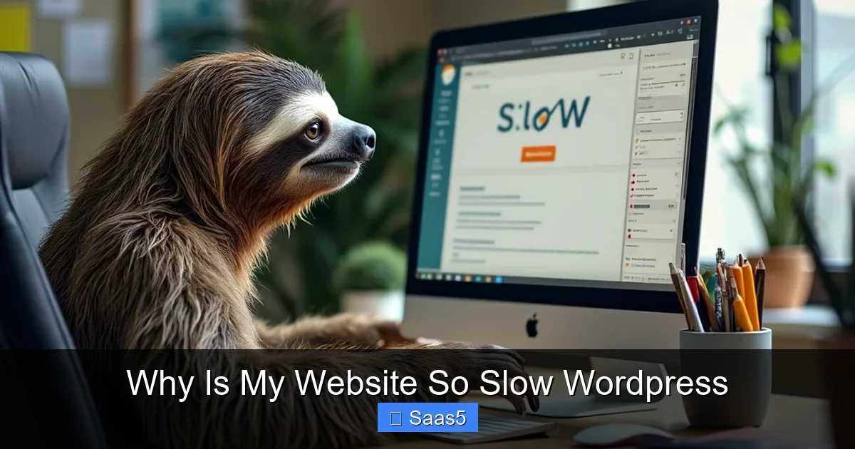 Why Is My Website So Slow WordPress
