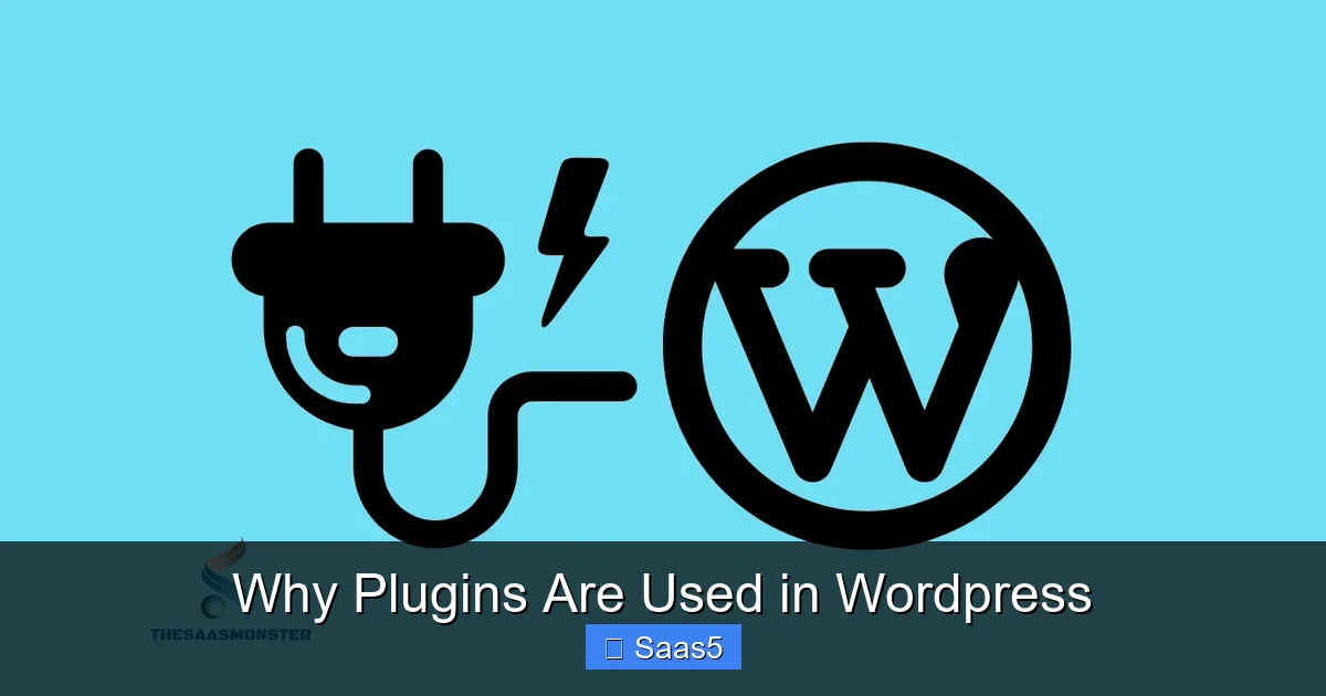 Why Plugins Are Used in WordPress