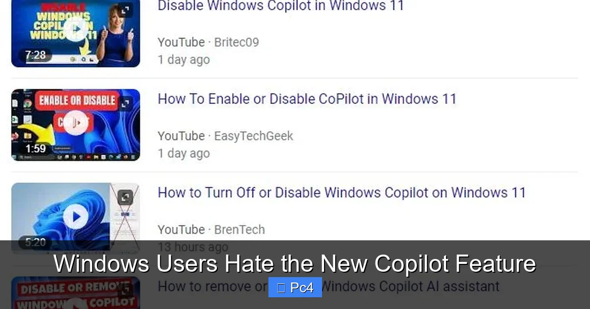 Windows Users Hate the New Copilot Feature