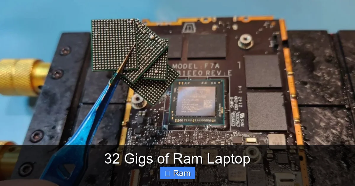 32 Gigs of Ram Laptop