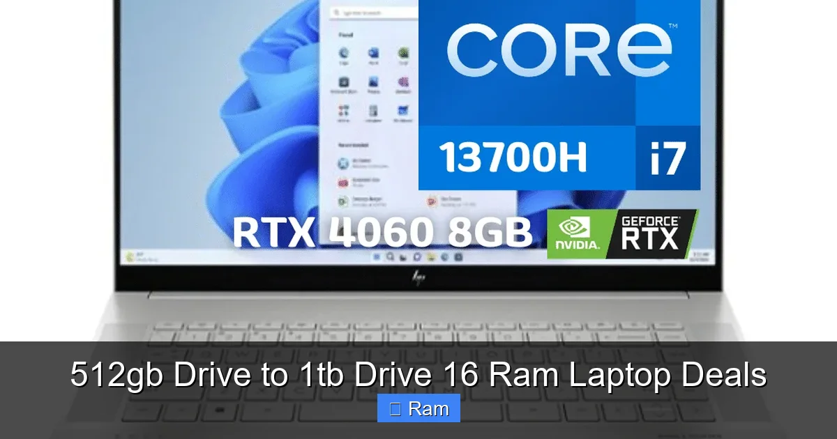 512gb Drive to 1tb Drive 16 Ram Laptop Deals
