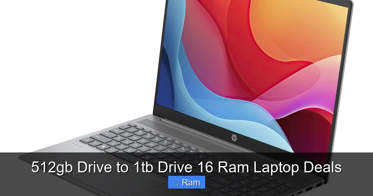 512gb Drive to 1tb Drive 16 Ram Laptop Deals
