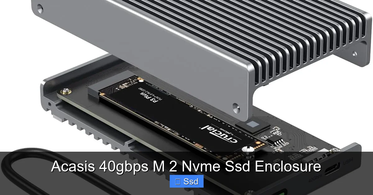 Acasis 40gbps M 2 Nvme Ssd Enclosure