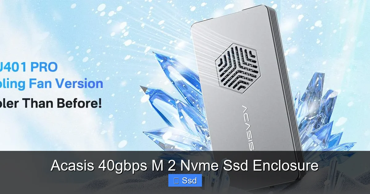 Acasis 40gbps M 2 Nvme Ssd Enclosure