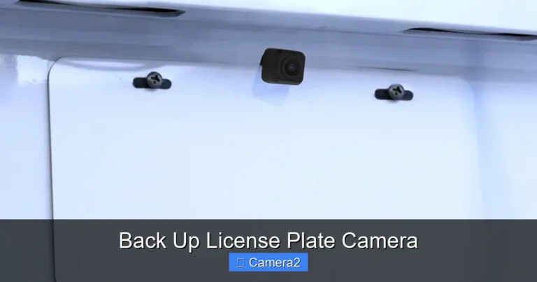 Back Up License Plate Camera
