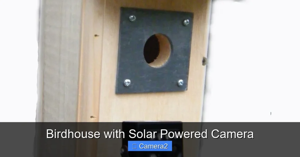 Birdhouse with Solar Powered Camera