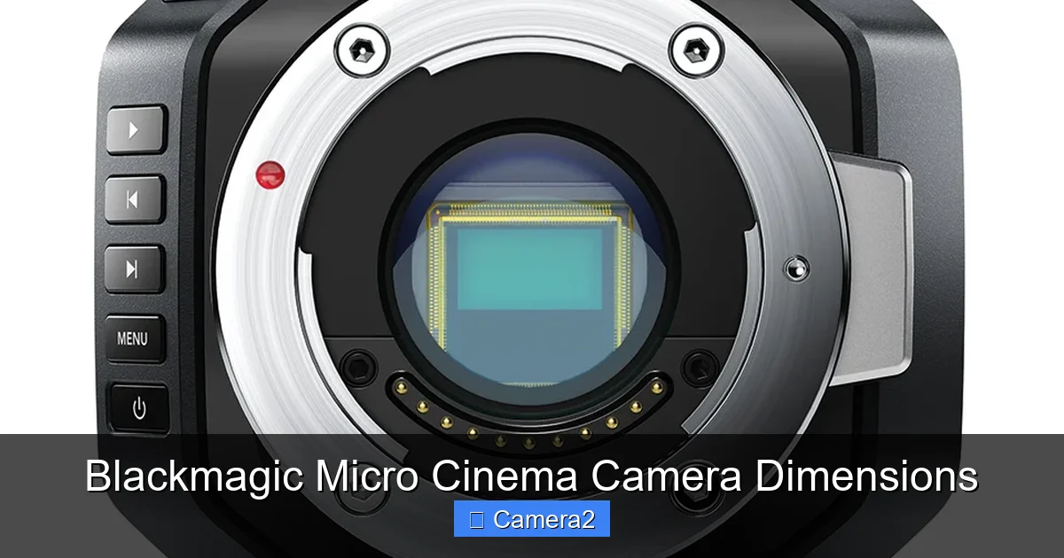 Blackmagic Micro Cinema Camera Dimensions