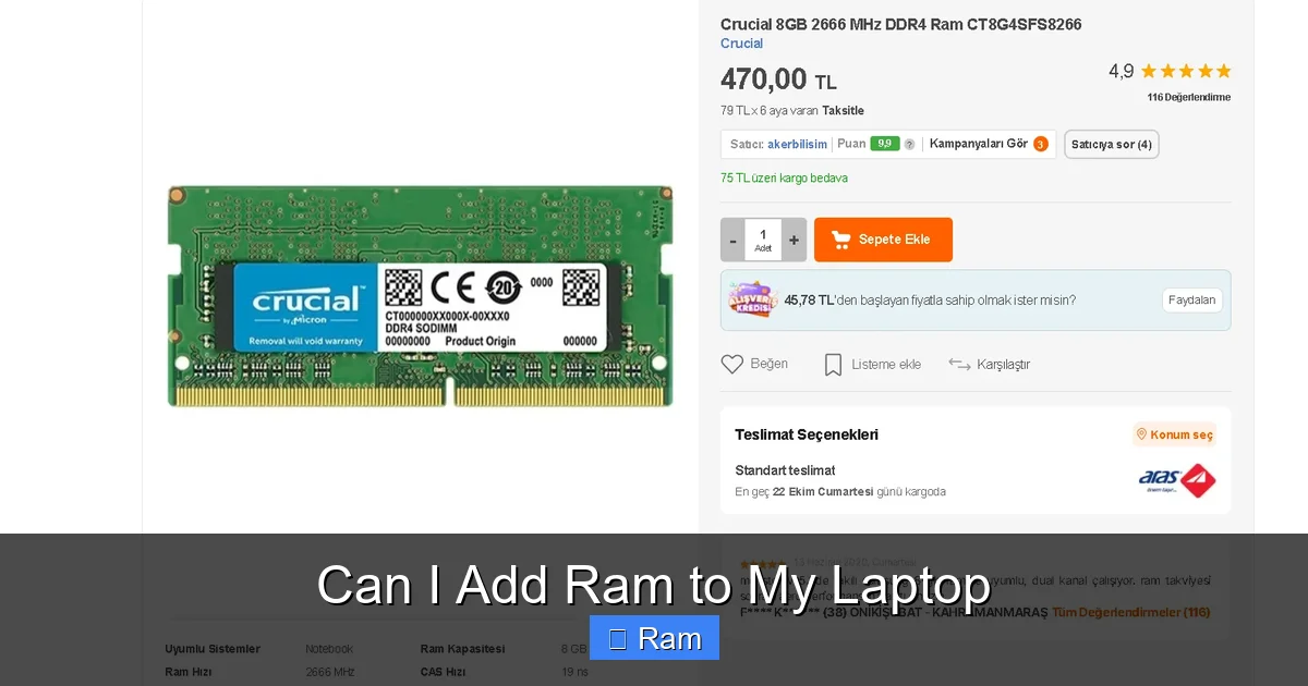 Can I Add Ram to My Laptop