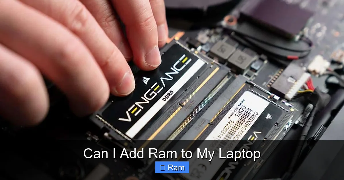 Can I Add Ram to My Laptop