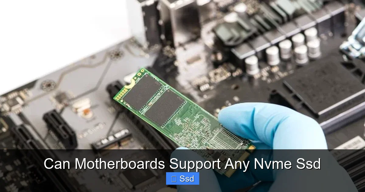 Can Motherboards Support Any Nvme Ssd