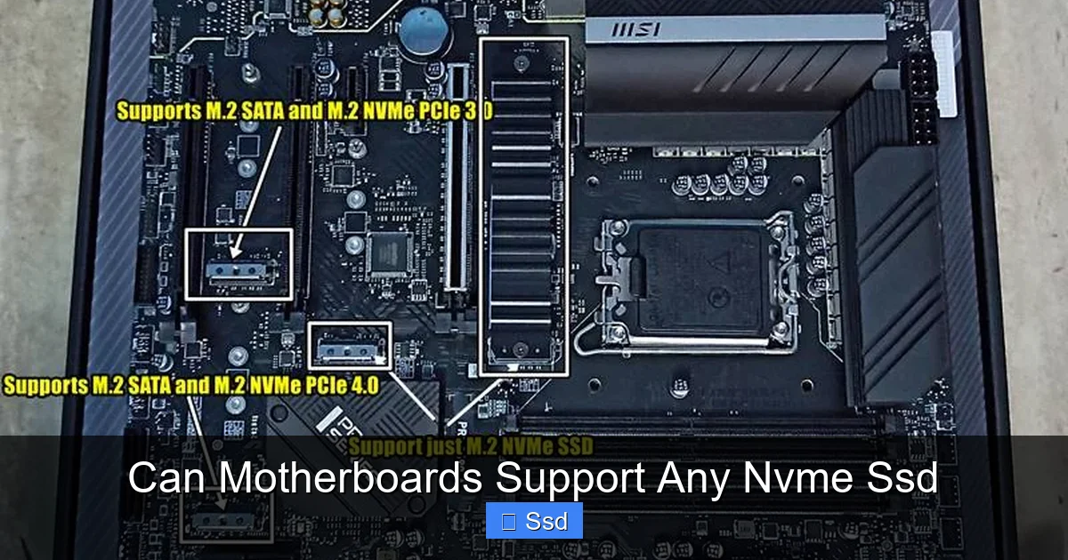 Can Motherboards Support Any Nvme Ssd
