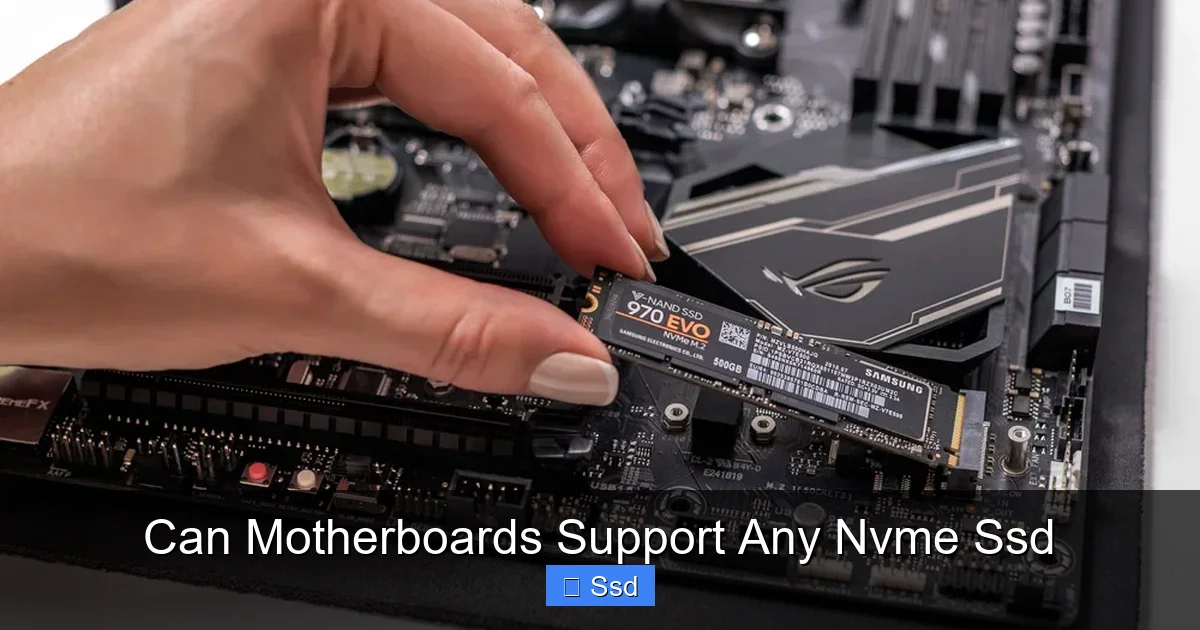 Can Motherboards Support Any Nvme Ssd