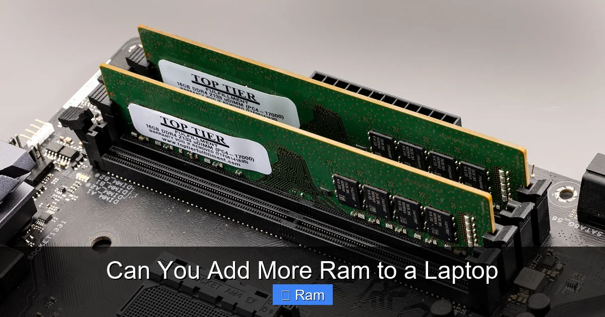 Can You Add More Ram to a Laptop