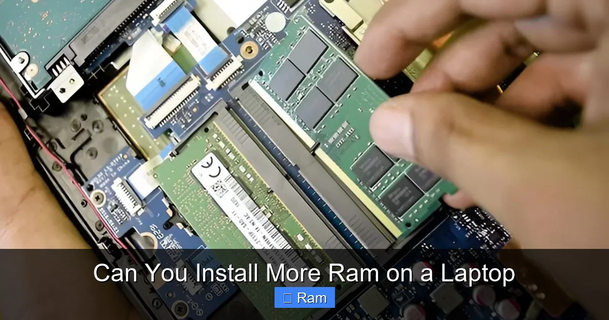 Can You Install More Ram on a Laptop