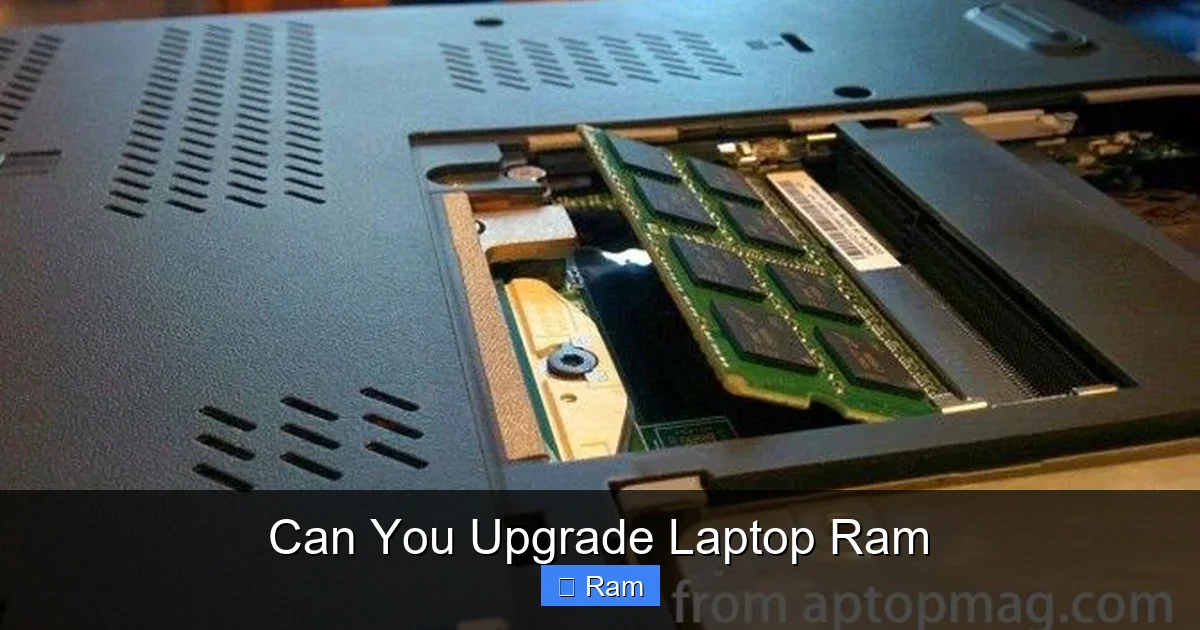 Can You Upgrade Laptop Ram