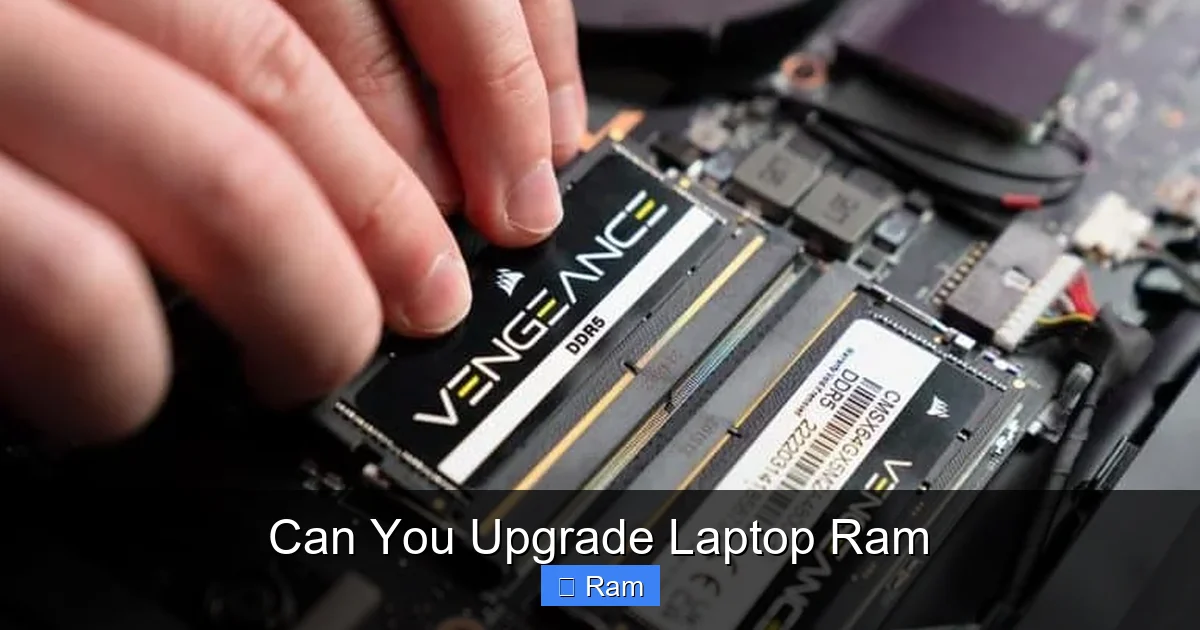 Can You Upgrade Laptop Ram