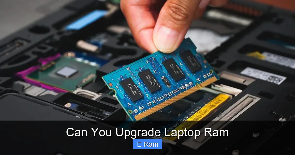Can You Upgrade Laptop Ram